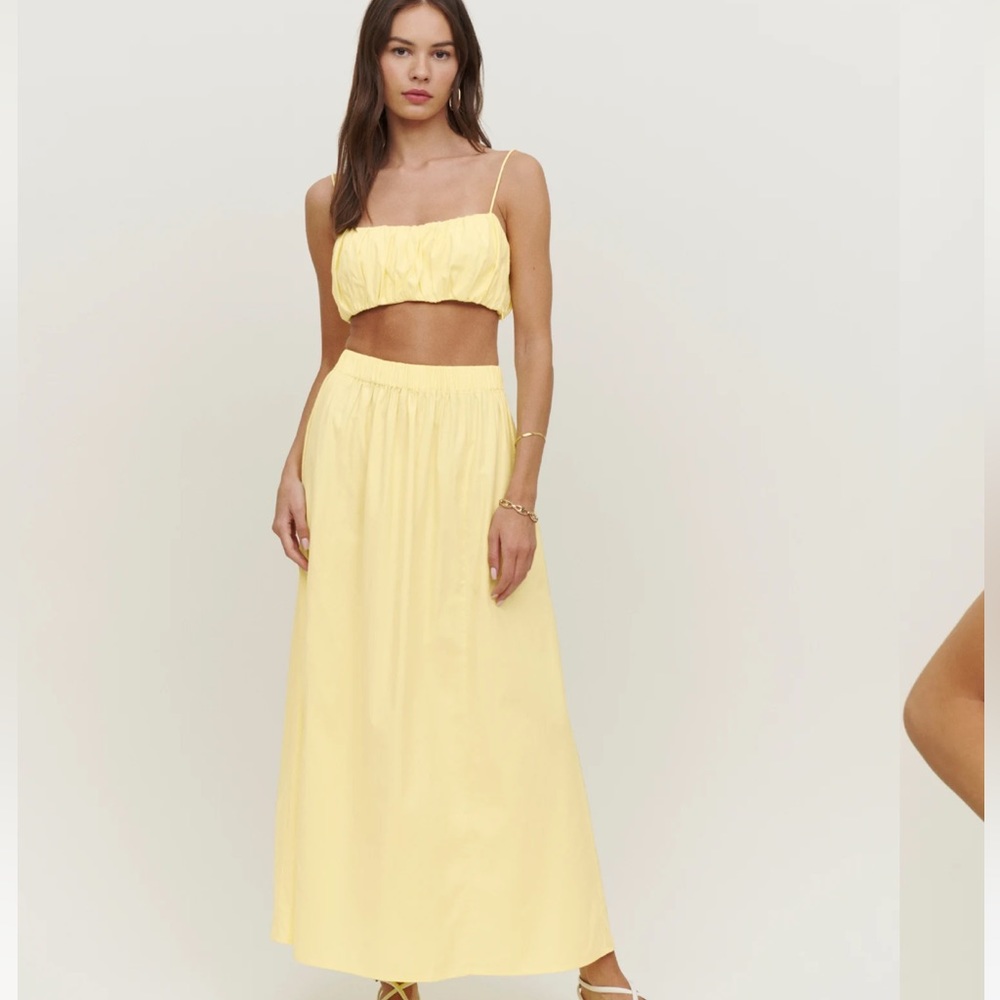 REFORMATION BRIO TWO PIECE SET IN ZEST - NWT!